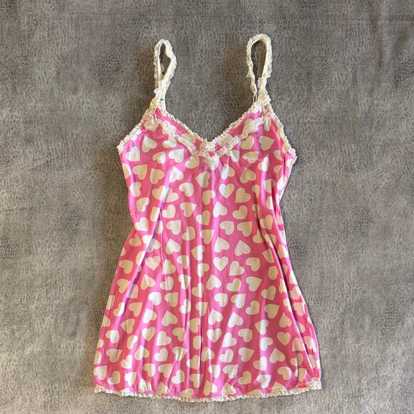 Y2k Smart & Sexy Heart Mini Slip Dress - Picture 1 of 5